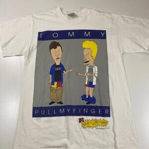 Vintage 1995 Beavis and Butthead Tommy Pull My Finger Shirt
